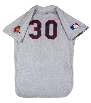 1969 Orlando Cepeda Game Used & Signed Atlanta Braves Road Jersey (MEARS A9.5 & Beckett) 